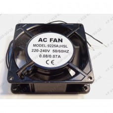 Вентилятор плоский 9225A2HSL 220-240V 50/60Hz 0,008/0,07A 92*92*26 мм для холодильника Вентилятор плоский 9225A2HSL 220-240V 50/60Hz 0,008/0,07A 92*92*26 мм для холодильника