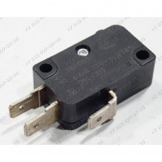 Микровыключатель 3 контакта с кнопкой DMC1215, DMC-1215, 250V 6A Микровыключатель 3 контакта с кнопкой DMC1215, DMC-1215, 250V 6A