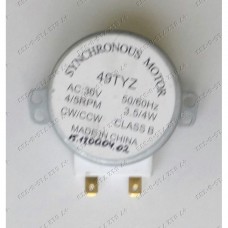 Мотор поддона 49tyz 30V 50/60Hz 3,5/4W 4/5RPM для СВЧ